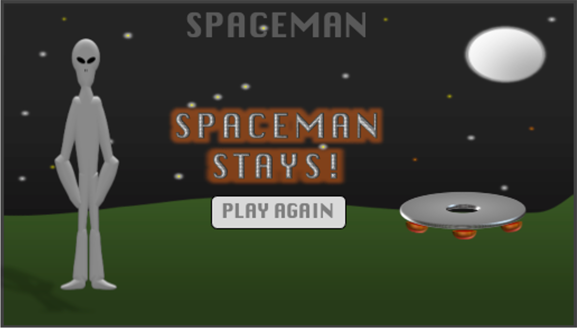 Spaceship was not completed and alien stays